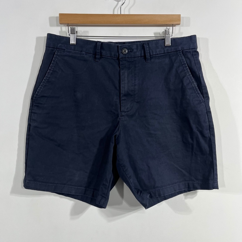 Gap Coastal Preppy Euro Summer Cotton Chino 8" Shorts Nautical Old Money Mens 33